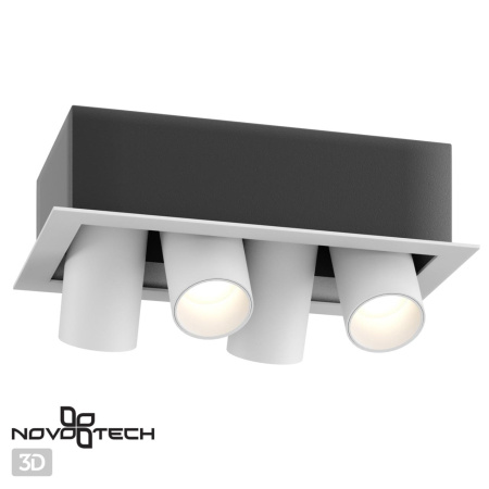 Встр.св-к IP20 LED 4000К 4*7W 220V IMAN белый/черный NOVOTECH