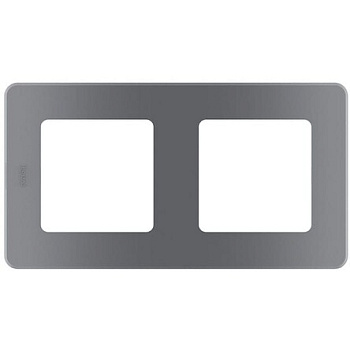 INSPIRIA Рамка горизонт/вертик 2 пост . дымчатый IP20 Legrand