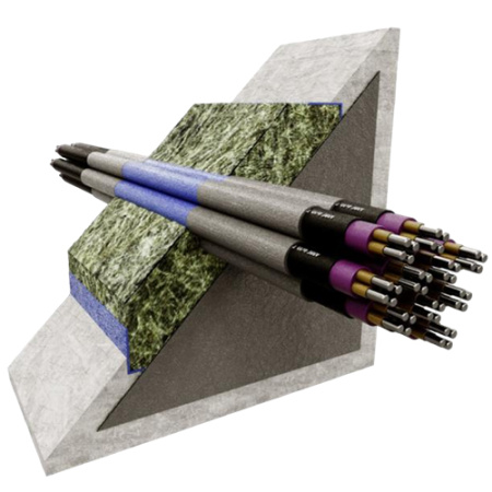 Проходка кабельная для установки в проеме,без металлического каркаса, огнестойкость - 1,5 часа, комплект на 1м2 Ostec