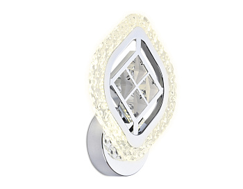 Настенный светодиодный светильник с хрусталем FA279 CH хром 12W 240*170*60 Ambrella Light