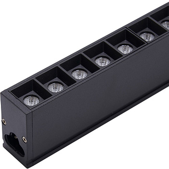 Светильник св/д линейный Feron AL4028 IP20 30W 6500K 1197*23*42мм в алюминиевом корпусе, черный