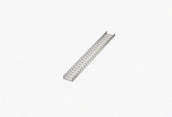 Лоток замковый перфорированный ЛМЗ 150х50х2000 УТ1,5, оцинкованный лист, S1,2