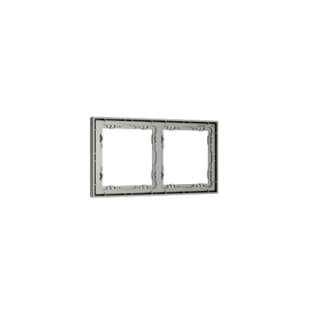 Рамка пластиковая Voltum S70 на 2 поста, (сталь)