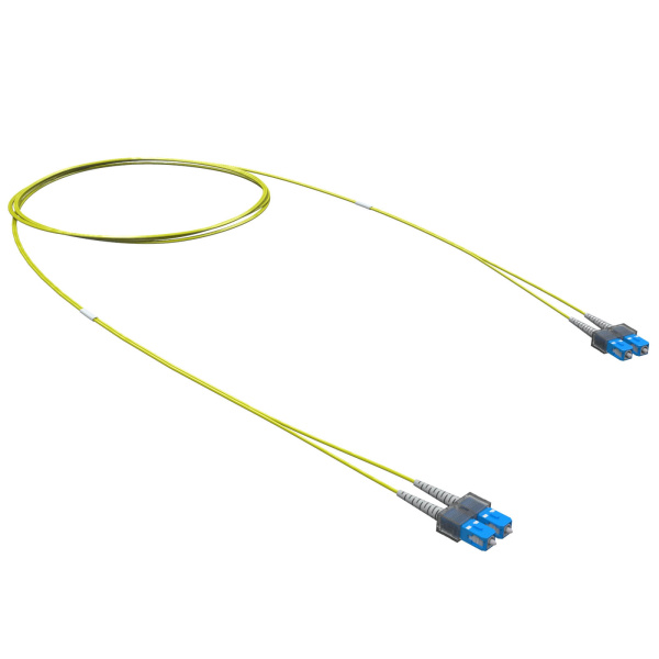 Оптический коммутационный шнур Duplex SC-UPC/SC-UPC, 9/125 OS2, 5 м DKC