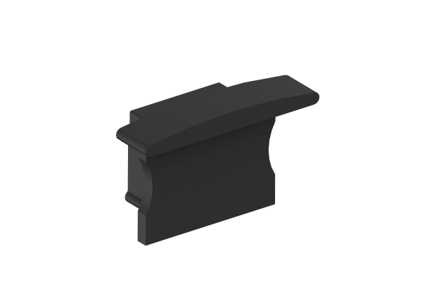 Donel Боковая глухая заглушка для профиля DN18501 Цвет:Черный RAL9005,Серия:DN8ALE