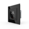 Терморегулятор пола 16А, сенсорное управление, датчик воздуха, 1 пост, цвет черный Livolo