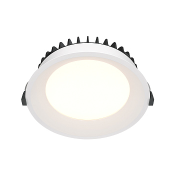 Встраиваемый светильник LED 24Вт Белый IP44 Downlight DL055-24W3K-W Technical Maytoni