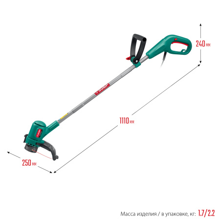 400 Вт триммер сетевой, ш/с 26 см ЗУБР