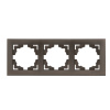 Валенсия Рамка 3-местная графит EKF