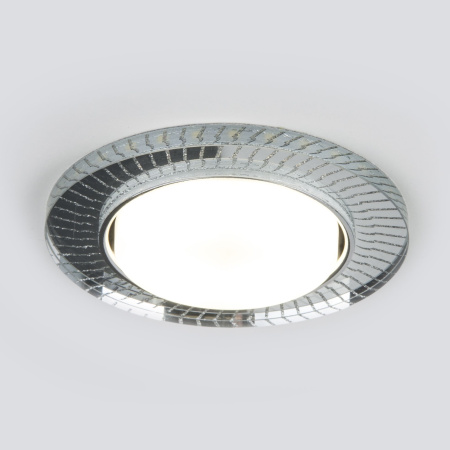 Встраиваемый точечный светильник со св/д подсветкой 1*GX53 4200К прозрачный IP20 (a045484) Elektrostandard