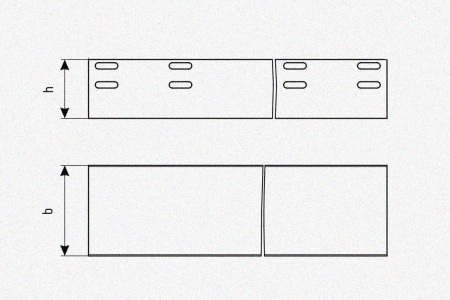 Лоток глухой ЛМГ 600х80х3000 УТ1,5, оцинкованный лист S1,5