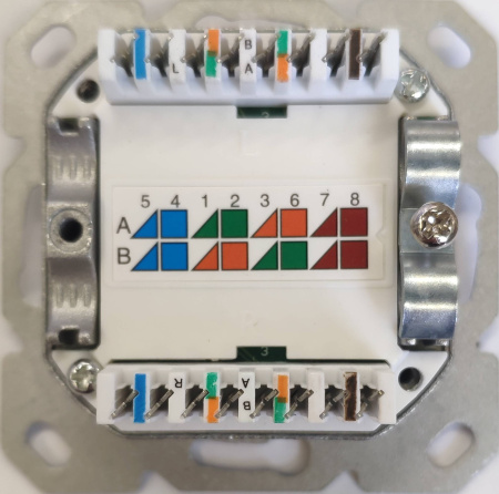 Donel Компьютерная розетка RJ45 6 кат. 2-я UAE-Cat.6/ClassE-8/8 Up 0 mK