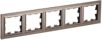 BRITE Рамка 5-мест. РУ-5-БрТБ бр. IEK