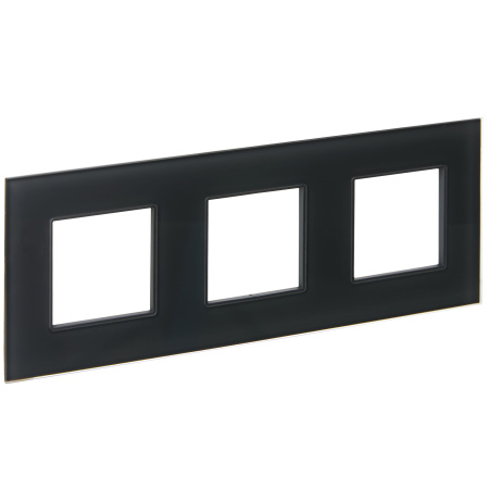 SKANDY Рамка 3-местная SK-F23G стекло графит IEK