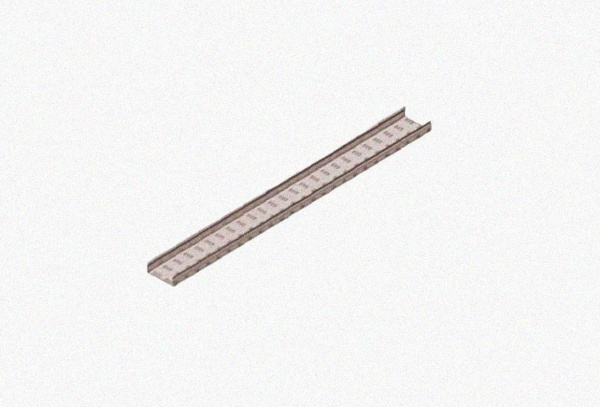 Лоток замковый перфорированный ЛМЗ 250х85х3000 УТ1,5, горячее цинкование, S1,5