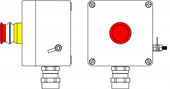 Взрывозащищ. пост упр. из полиэстера CPE-P-03-(1xP3E(11))-1x6018AASBKGM2SB(C)1Ex d e IIC T6 Gb / Ex tb IIIC T80°C Db IP66 DKC