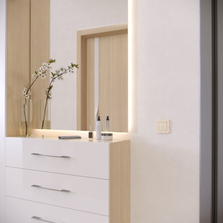 Platinum Рамка на 1 пост шампань Werkel