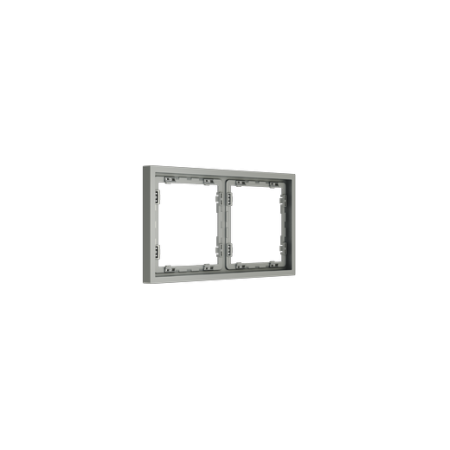 Рамка пластиковая Voltum S70 на 2 поста, (сталь)