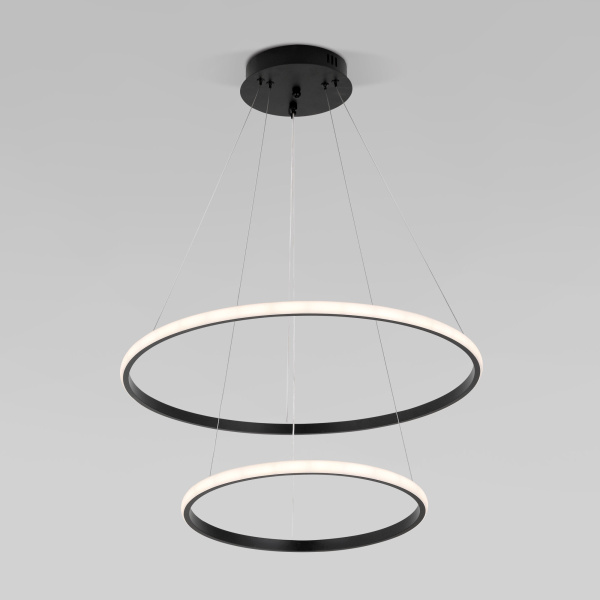 Подвесной светодиодный светильник с ПДУ черный IP20 (90264/2 черный) Eurosvet