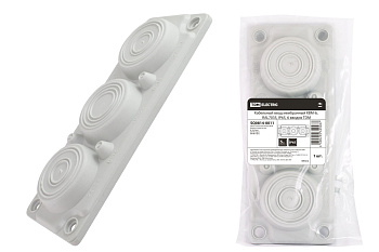 Кабельный ввод мембранный КВМ-6, RAL7035, IP65, 6 вводов TDM