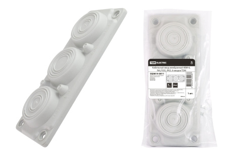 Кабельный ввод мембранный КВМ-6, RAL7035, IP65, 6 вводов TDM