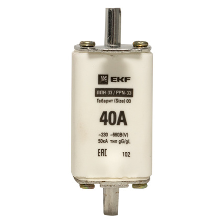 Плавкая вставка ППН-33 160/ 40А габарит 00 PROxima EKF