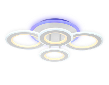 Потолочный светодиодный светильник с пультом FA8801 WH белый 123W 570*420*130 (ПДУ РАДИО 2.4) Ambrella Light