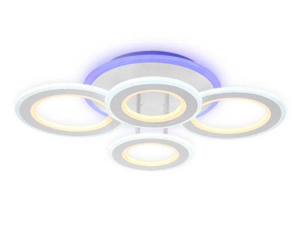 Потолочный светодиодный светильник с пультом FA8801 WH белый 123W 570*420*130 (ПДУ РАДИО 2.4) Ambrella Light