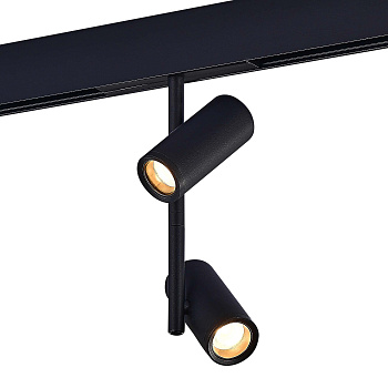 Магнитный трековый светильник Черный LED 1*16Вт 3000К 950Lm Ra>90 36° IP20 D45xH240 48В ST808.436.16 ST LUCE