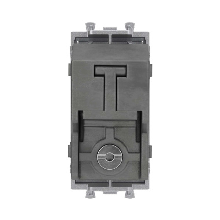 Розетка TV оконечная модульная,  "Avanti", "Закаленная сталь", 1 модуль DKC