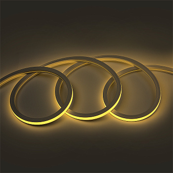 Лента "Гибкий Неон" GLS-2835-120-9.6-220-IP67-BSNL-3 квадрат катушка 50м General