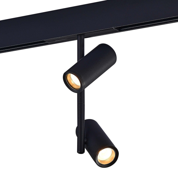 Магнитный трековый светильник Черный LED 1*16Вт 4000К 1 200Lm Ra>90 36° IP20 D45xH240 48В ST808.446.16 ST LUCE