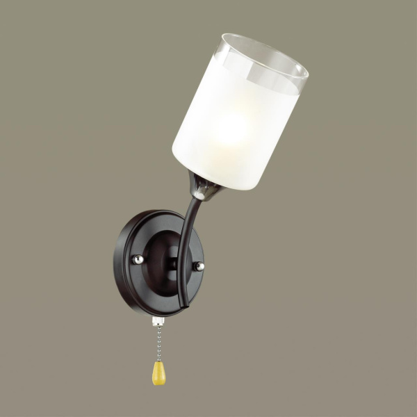 Бра E27 1*60W 220V PAULA черный,хром LUMION