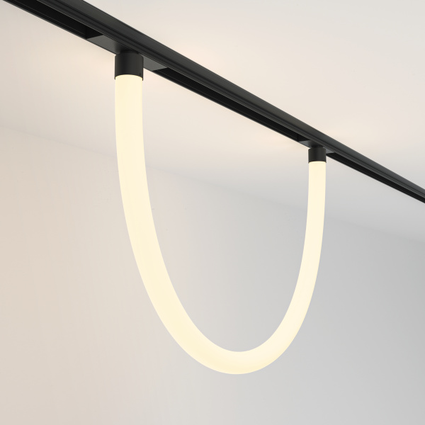 Трековый подвесной светильник LED 20Вт Черный IP20 Magnetic track system Exility TR101-2-20W3K-B Technical Maytoni