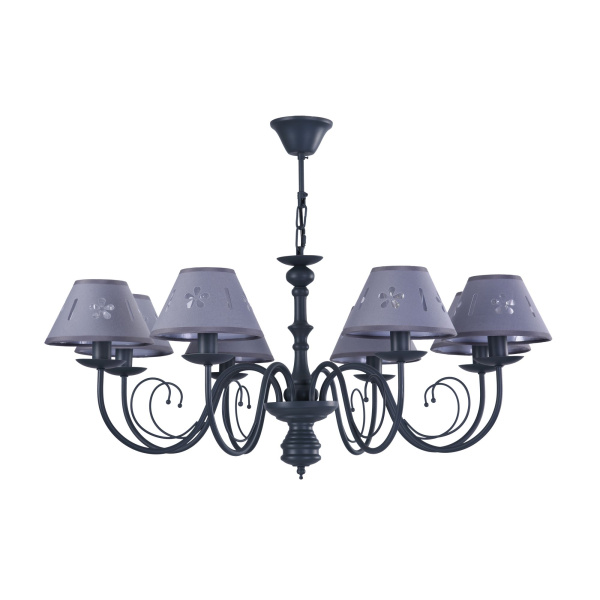 Люстра 8*E14 60Вт Серый IP20 Emily FR2537PL-08GR Freya