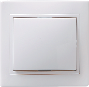 Выключатель 1-клавишный ВС10-1-0-КБ 10А керамика КВАРТА белый IEK