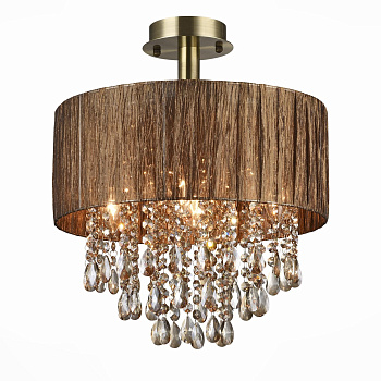 Люстра потолочная Античная бронза/Коричневый, Коньячный E14 5*40Вт SL893.732.05 ST LUCE