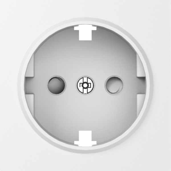 Donel A07 матовый белый накладка для розетки Schuko с заземлением, со шторками 16A 250 В~,серия DB