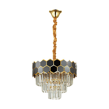 Люстра E14 6*40W 220V KAZ золотой,коричневый LUMION