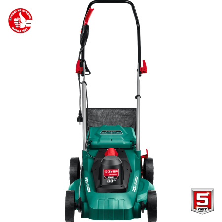 1700 Вт газонокосилка сетевая, ш/с 38 см ЗУБР
