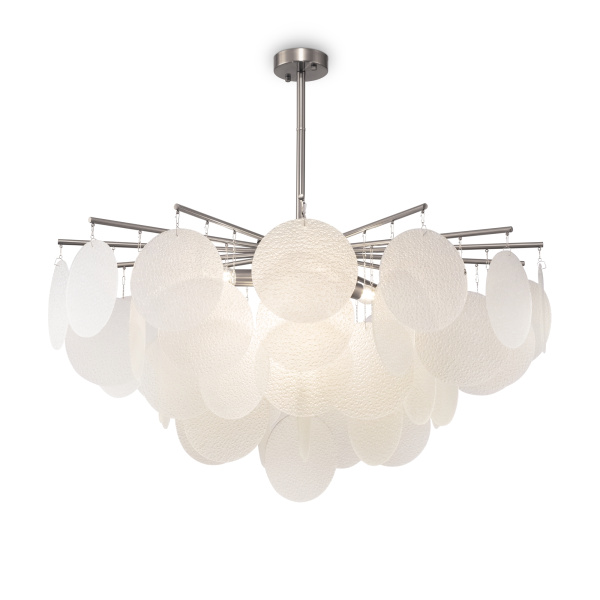 Люстра 8*E14 60Вт Никель IP20 Porto FR5104PL-08N Freya