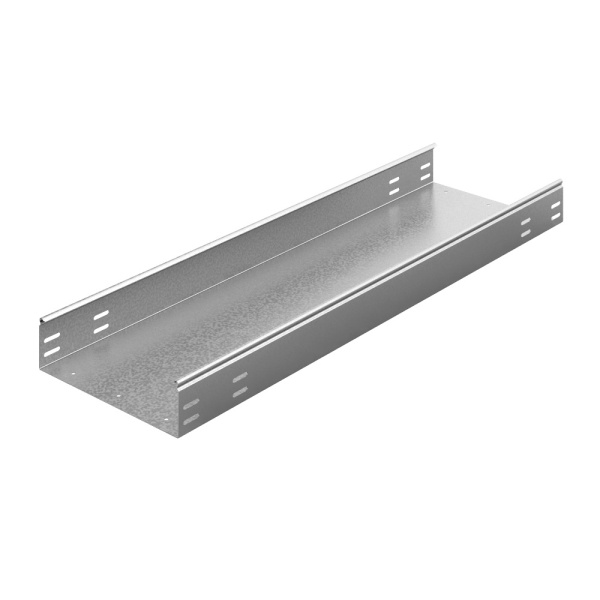 Универсальный лоток неперфорированный 400х80х3000, толщ. 1,5 мм, гор. цинк Ostec