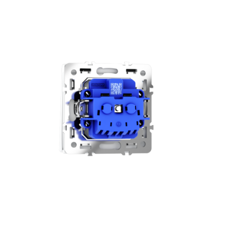 Розетка встраиваемая Voltum S70 с заземлением, защитными шторками и крышкой 16А, (белый матовый)