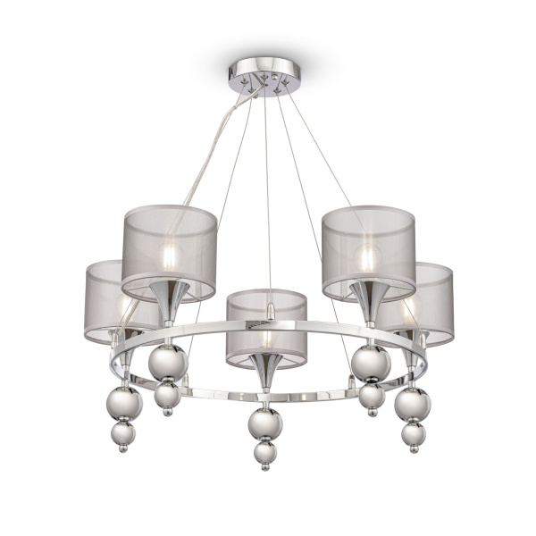 Люстра 5*E14 40Вт Хром IP20 Lauren FR5093PL-05CH Freya