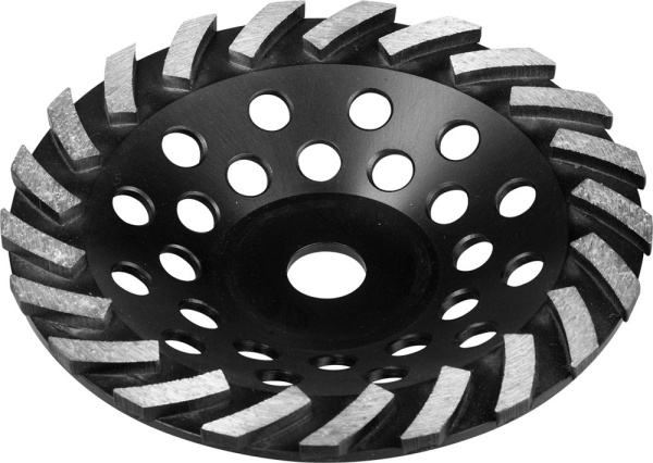 Сегментная алмазная чашка Турбо d 180 мм, Профессионал ЗУБР