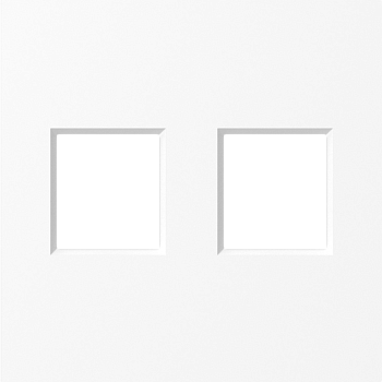 Donel A07 глянцевый белый накладка 2-я для розеток RJ45,TV,SAT,HDMI, серия DB