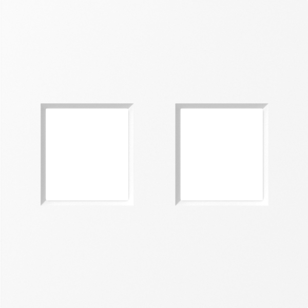 Donel A07 глянцевый белый накладка 2-я для розеток RJ45,TV,SAT,HDMI, серия DB