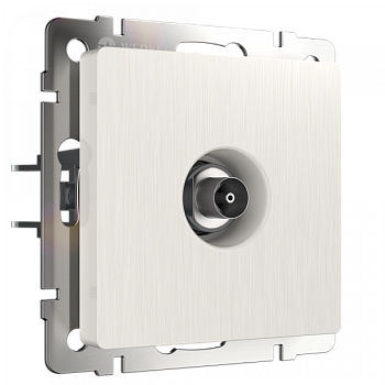 Встраиваемые механизмы розетка СУ TV оконечная . перламутр рифленый IP20 Werkel