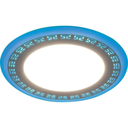 СНЯТ Светодиодный светильник Feron AL2440 встраиваемый 6W 4000K с синей подсветкой, белый