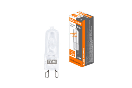 Лампа капсульная галогенная JCD - 40 Вт - 230 В - G9 матовая TDM